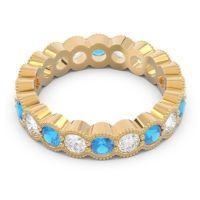 Eternity Milgrain Pave Gutika Band