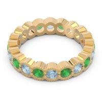 Eternity Milgrain Pave Gutika Band