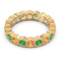 Eternity Milgrain Pave Gutika Band