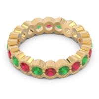 Eternity Milgrain Pave Gutika Band
