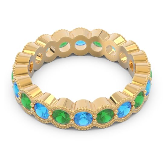 Eternity Milgrain Pave Gutika Band