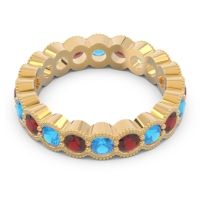Eternity Milgrain Pave Gutika Band