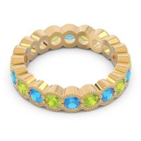 Eternity Milgrain Pave Gutika Band