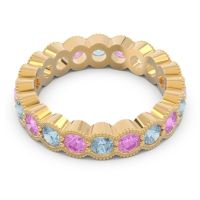 Eternity Milgrain Pave Gutika Band