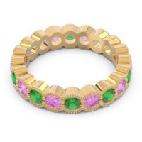 Eternity Milgrain Pave Gutika Band