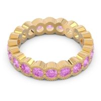 Eternity Milgrain Pave Gutika Band
