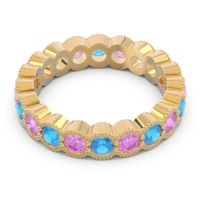 Eternity Milgrain Pave Gutika Band