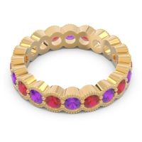 Eternity Milgrain Pave Gutika Band