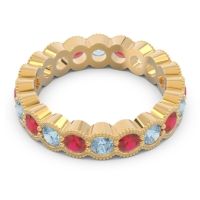 Eternity Milgrain Pave Gutika Band