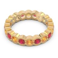 Eternity Milgrain Pave Gutika Band