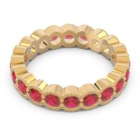 Eternity Milgrain Pave Gutika Band