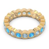 Eternity Milgrain Pave Gutika Band