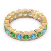 Eternity Milgrain Pave Gutika Band