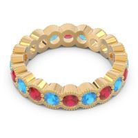 Eternity Milgrain Pave Gutika Band