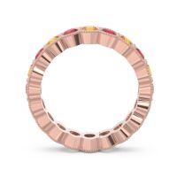 Eternity Milgrain Pave Gutika Band