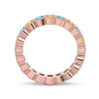 Eternity Milgrain Pave Gutika Band