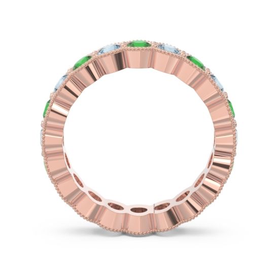Eternity Milgrain Pave Gutika Band