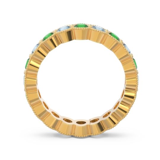 Eternity Milgrain Pave Gutika Band