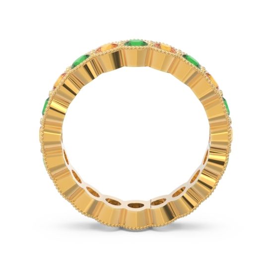 Eternity Milgrain Pave Gutika Band