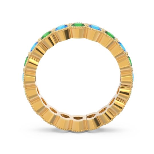 Eternity Milgrain Pave Gutika Band