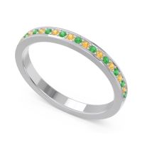 Half Eternity Pave Chandra Band