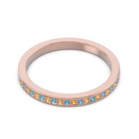 Half Eternity Pave Chandra Band
