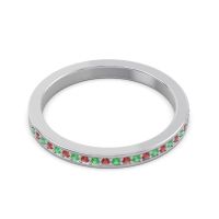 Half Eternity Pave Chandra Band