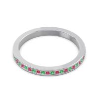 Half Eternity Pave Chandra Band