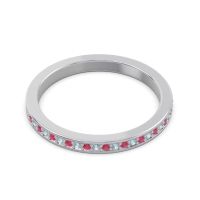 Half Eternity Pave Chandra Band