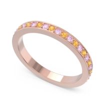 Three Quarter Eternity Pave Guru Band