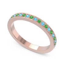 Three Quarter Eternity Pave Guru Band