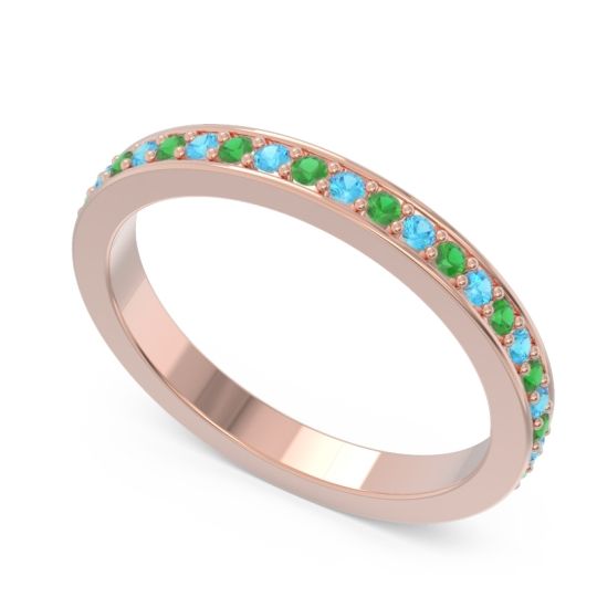 Three Quarter Eternity Pave Guru Band