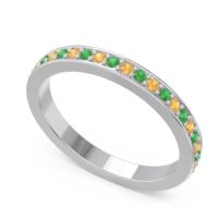 Three Quarter Eternity Pave Guru Band