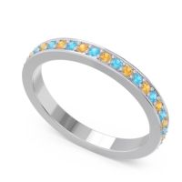 Three Quarter Eternity Pave Guru Band