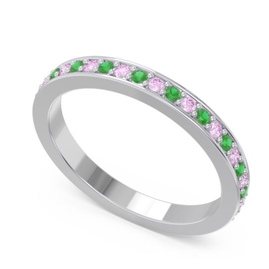 Three Quarter Eternity Pave Guru Band