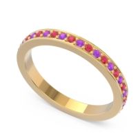 Three Quarter Eternity Pave Guru Band