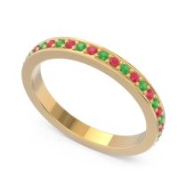 Three Quarter Eternity Pave Guru Band