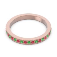 Three Quarter Eternity Pave Guru Band