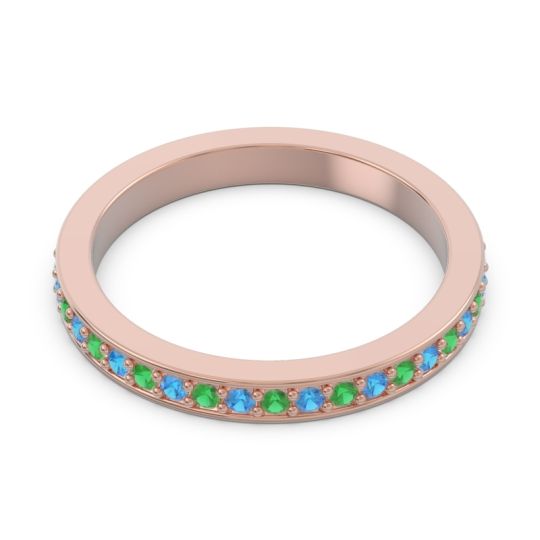 Three Quarter Eternity Pave Guru Band
