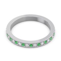 Three Quarter Eternity Pave Guru Band