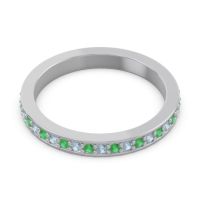 Three Quarter Eternity Pave Guru Band
