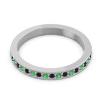Three Quarter Eternity Pave Guru Band