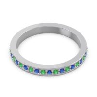 Three Quarter Eternity Pave Guru Band