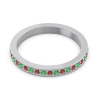 Three Quarter Eternity Pave Guru Band