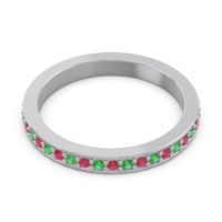 Three Quarter Eternity Pave Guru Band