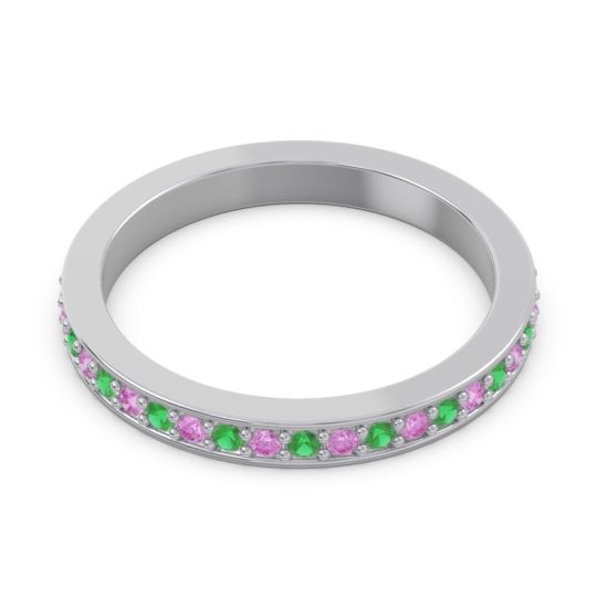 Three Quarter Eternity Pave Guru Band