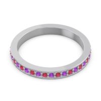 Three Quarter Eternity Pave Guru Band