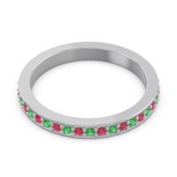 Three Quarter Eternity Pave Guru Band