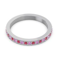 Three Quarter Eternity Pave Guru Band