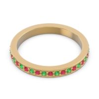 Three Quarter Eternity Pave Guru Band